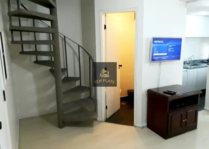 Flat com 1 Quarto para alugar, 52m² no Moema, São Paulo
