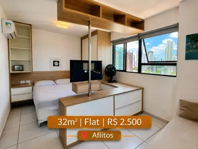 Apartamento com 1 Quarto para alugar, 32m² no Aflitos, Recife
