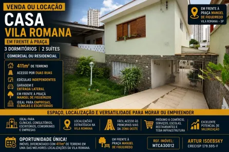 Casa com 3 Quartos para alugar, 411m² no Siciliano, São Paulo
