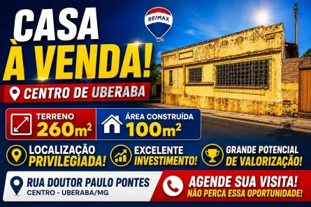 Casa com 3 Quartos à venda, 260m² no Centro, Uberaba