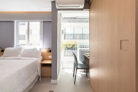Flat com 1 Quarto para alugar, 20m² no Bela Vista, São Paulo