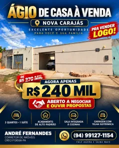 Casa com 3 Quartos à venda, 200m² no , Parauapebas