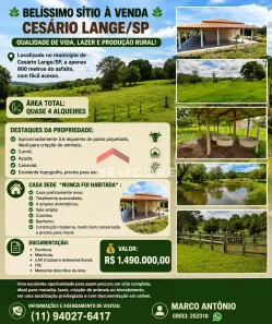 Fazenda/Sítio com 4 Quartos à venda, 150m² no , Cesário Lange