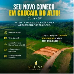 Lote/Terreno à venda, 500m² no Jardim São Luiz (Caucaia do Alto), Cotia