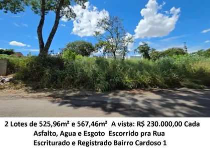 Lote/Terreno à venda, 525m² no Cardoso Continuação, Aparecida de Goiânia