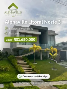 Casa de Condomínio com 3 Quartos à venda, 207m² no Gleba B, Camaçari