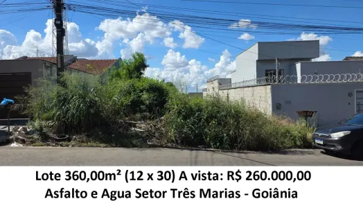 Lote/Terreno à venda, 360m² no Setor Três Marias, Goiânia