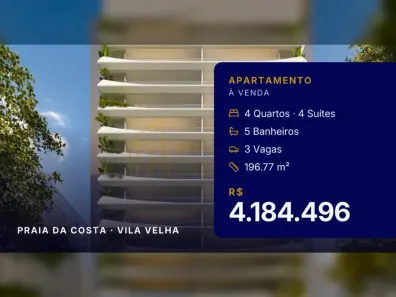 Apartamento com 4 Quartos à venda, 196m² no Praia da Costa, Vila Velha