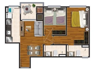Apartamento com 2 Quartos à venda, 86m² no São Leopoldo, Caxias do Sul