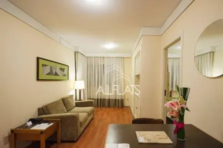 Flat com 1 Quarto à venda, 40m² no Brooklin Paulista, São Paulo