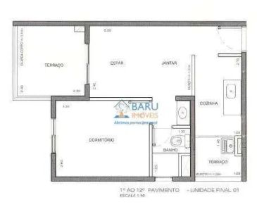 Apartamento com 1 Quarto à venda, 42m² no Vila Buarque, São Paulo