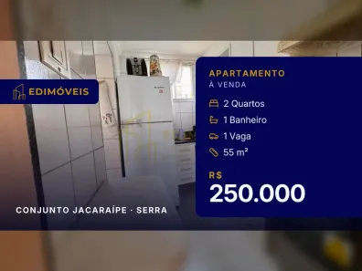 Apartamento com 2 Quartos à venda, 55m² no Conjunto Jacaraípe, Serra