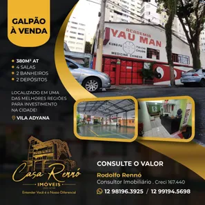 Galpão/Depósito/Armazém à venda, 390m² no Vila Adyana, São José dos Campos