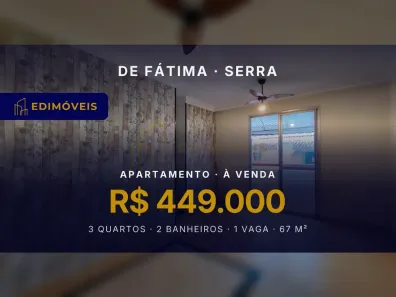 Apartamento com 3 Quartos à venda, 67m² no de Fátima, Serra