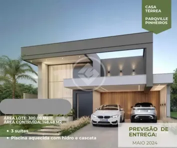 Casa de Condomínio com 3 Quartos à venda, 148m² no Parqville Pinheiros, Aparecida de Goiânia