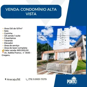 Apartamento com 2 Quartos à venda, 107m² no Grageru, Aracaju