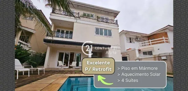 Casa de Condomínio com 4 Quartos à venda, 371m² no Alphaville, Santana de Parnaíba