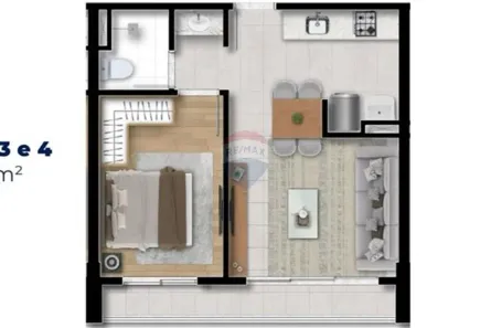 Flat com 1 Quarto à venda, 40m² no Setor Marista, Goiânia