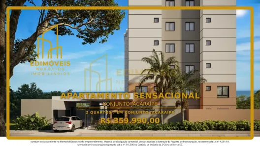 Apartamento com 2 Quartos à venda, 76m² no Conjunto Jacaraípe, Serra