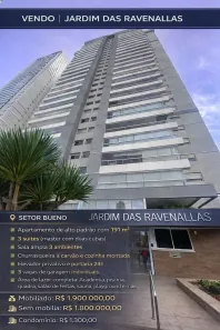 Apartamento com 3 Quartos à venda, 191m² no Setor Bueno, Goiânia