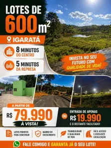 Lote/Terreno à venda, 600m² no Centro, Igaratá