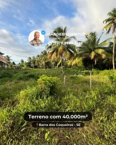 Lote/Terreno à venda, 40000m² no , Barra dos Coqueiros