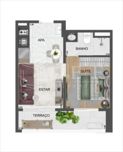 Apartamento com 1 Quarto à venda, 35m² no Indianópolis, São Paulo