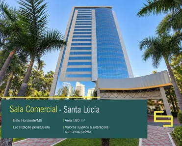 Sala Comercial para alugar, 180m² no Santa Lúcia, Belo Horizonte