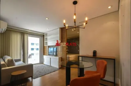 Apartamento com 1 Quarto para alugar, 50m² no Cidade Monções, São Paulo