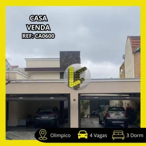 Casa com 3 Quartos à venda, 210m² no Olímpico, São Caetano do Sul