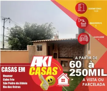 Casa de Condomínio com 2 Quartos à venda, 60m² no Nova Califórnia (Tamoios), Cabo Frio