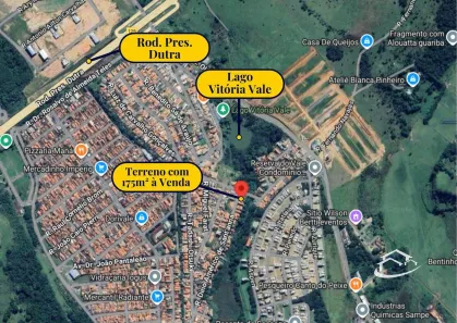 Lote/Terreno à venda, 175m² no Parque Residencial Santo André, Caçapava