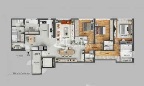 Apartamento com 3 Quartos à venda, 149m² no Perdizes, São Paulo