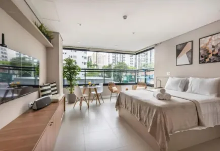Apartamento com 1 Quarto à venda, 34m² no Indianópolis, São Paulo
