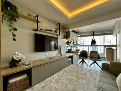 Apartamento com 1 Quarto para alugar, 32m² no Jardim das Acácias, São Paulo
