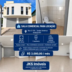 Ponto Comercial com 1 Quarto para alugar, 80m² no Jardim América, Goiânia