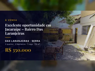 Casa com 3 Quartos à venda, 119m² no das Laranjeiras, Serra