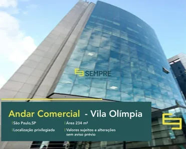 Imóvel Comercial para alugar, 234m² no Vila Olímpia, São Paulo