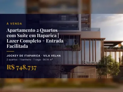 Apartamento com 2 Quartos à venda, 56m² no Jockey de Itaparica, Vila Velha