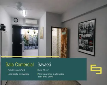 Sala Comercial à venda, 38m² no Savassi, Belo Horizonte