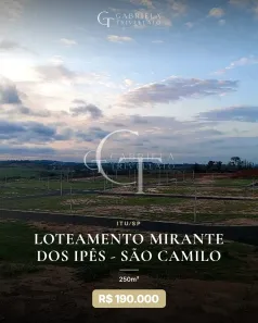 Lote/Terreno à venda, 250m² no Parque São Camilo, Itu