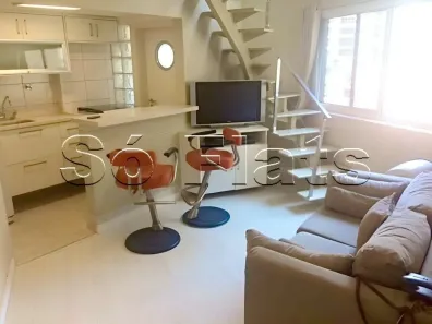 Flat com 1 Quarto para alugar, 45m² no Vila Nova Conceição, São Paulo