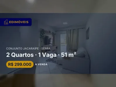 Apartamento com 2 Quartos à venda, 51m² no Conjunto Jacaraípe, Serra