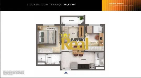 Apartamento com 2 Quartos à venda, 37m² no Vila Leopoldina, São Paulo