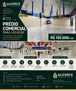 Galpão/Depósito/Armazém para alugar, 3062m² no Centro, Manaus