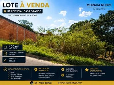 Lote/Terreno à venda, 400m² no , São Joaquim de Bicas