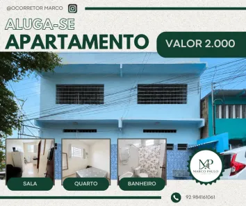 Apartamento com 1 Quarto para alugar, 35m² no Praça 14 de Janeiro, Manaus