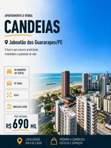 Apartamento com 3 Quartos à venda, 67m² no Candeias, Jaboatão dos Guararapes