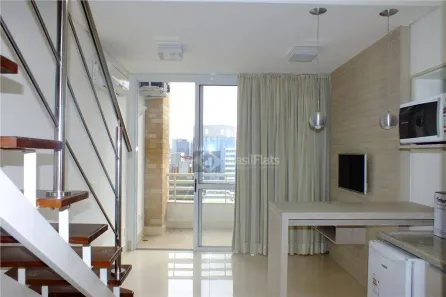 Flat com 1 Quarto para alugar, 45m² no Cidade Monções, São Paulo