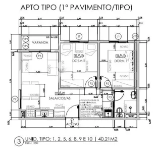 Apartamento com 2 Quartos à venda, 40m² no Vila Alzira, Santo André